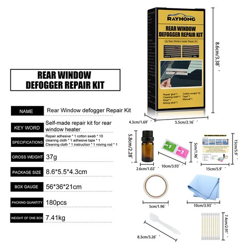 Conductive Rear Window Defroster Repair Kit Corrects Heater Grille