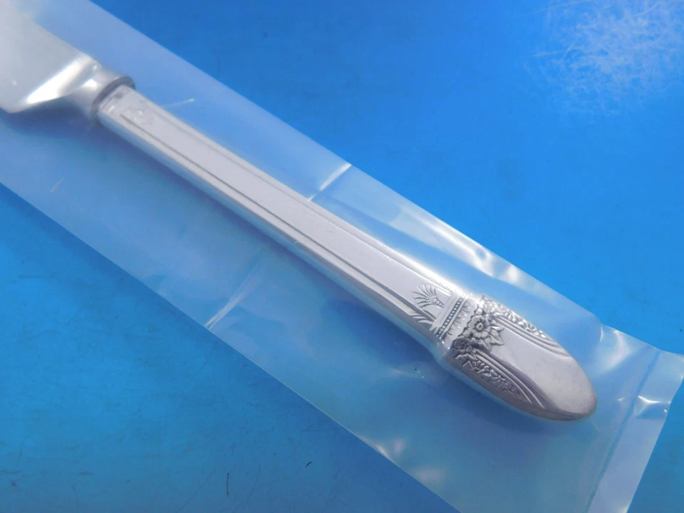 First Love by 1847 Rogers Plate Silverplate Wedding Cake Knife HHWS Custom Made - Image 4 of 4