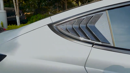 For Tesla Model 3 2017-2023 Side Window Louver Cover Sport Style Accessories - Video 1 of 1