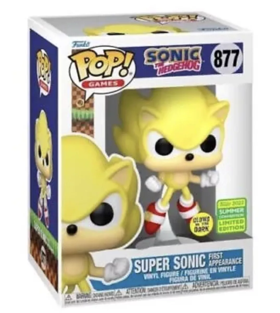 FUNKO POP SONIC HEDGEHOG SUPER SONIC *SDCC 2022* 877 - V12 Store