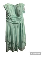 David's Bridal Dress NWT Mint Green Flowing Skirt Size 0