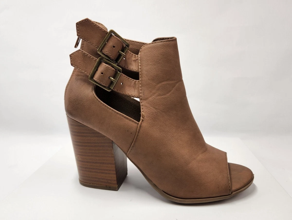 Soda open toe booties discount