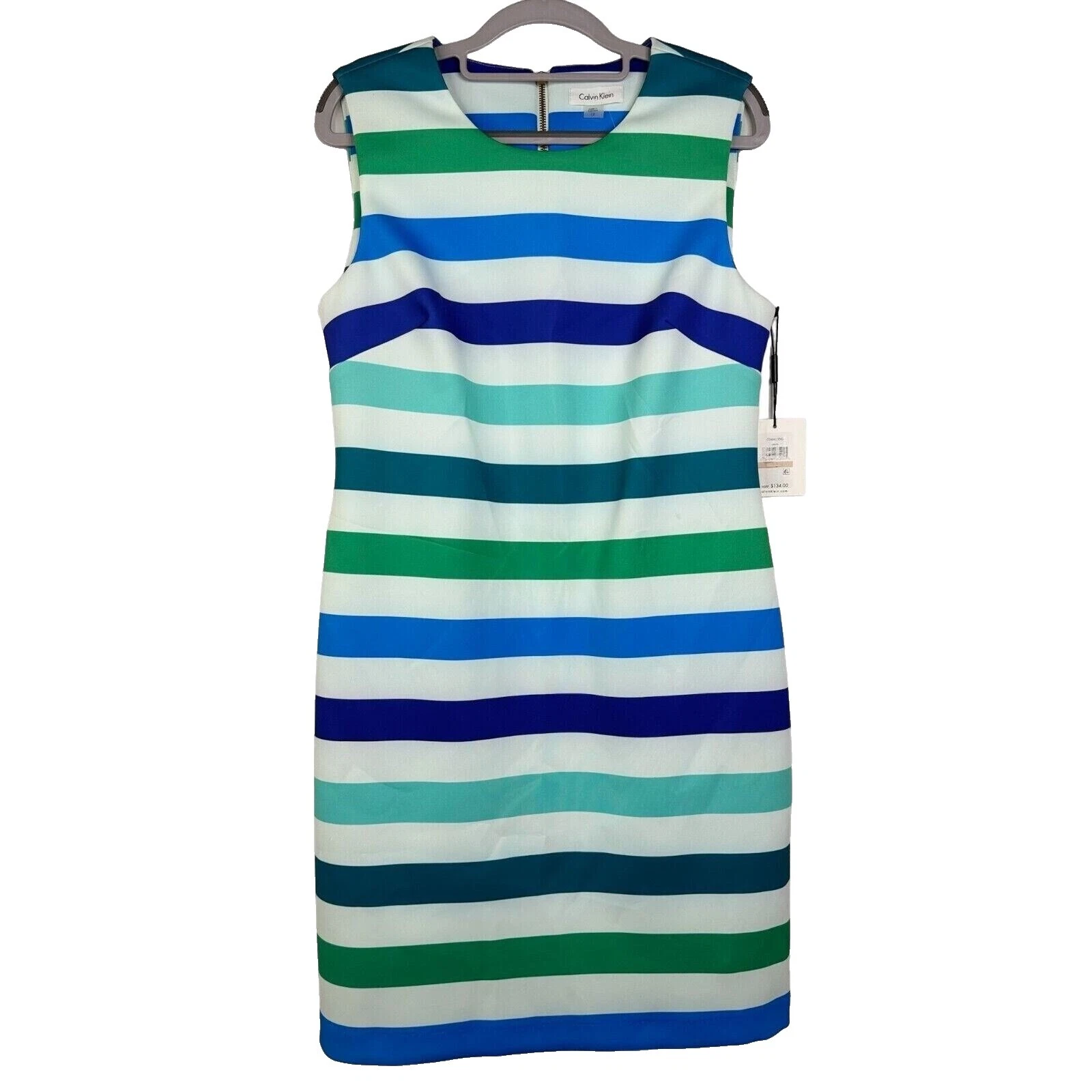 Vestidos de rayas informal Calvin Klein para mujeres