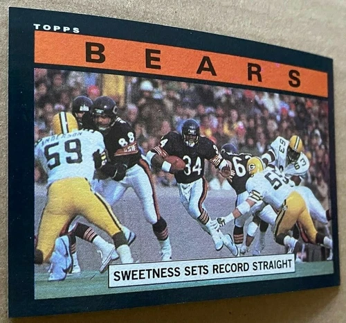 1985 TOPPS Team Leaders CARD #22 WALTER PAYTON HOF NM-MT Condition 