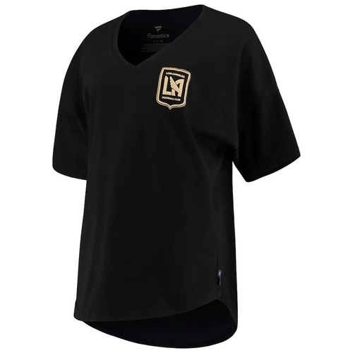 Women's Fanatics Branded Black LAFC Black & Gold V-Neck T-Shirt - Picture 2 of 3