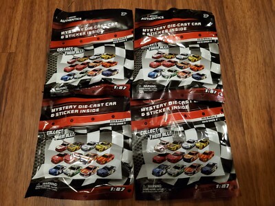 Lot of Nascar Authentics 1:87 Mystery Die Cast Car Sticker 2019 - Main Image