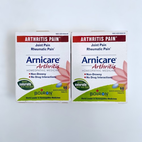 2x Arnicare Arthritis Joint Pain Boiron 60 Quick Dissolving Tablets Ex