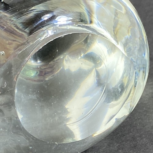 Vintage Bird Art Glass Clear Paperweight Figurine Polished Bottom - Picture 13 of 15