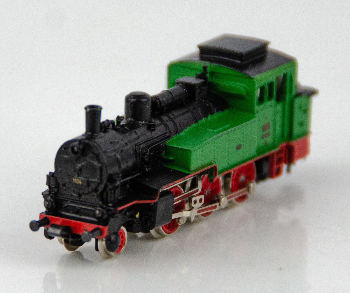 Vintage Marklin Mini-Club 8897 German Z Scale Green 2-6-0