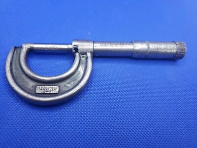 JT SLOCOMB CO. 0 - 1'' Outside Micrometer Tool Machinist Made in USA Vintage