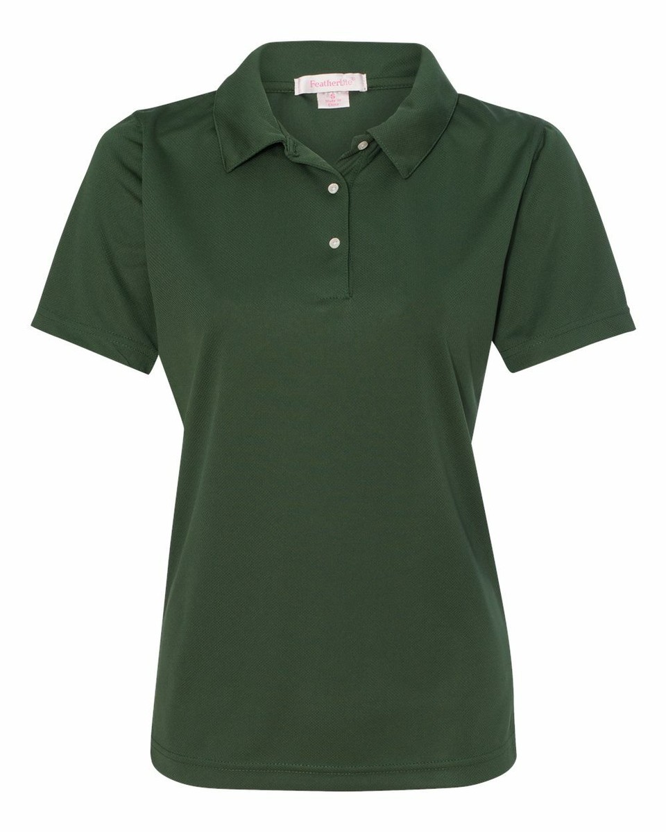 FeatherLite Womens 100% Polyester Short Sleeves Moisture Free Mesh  