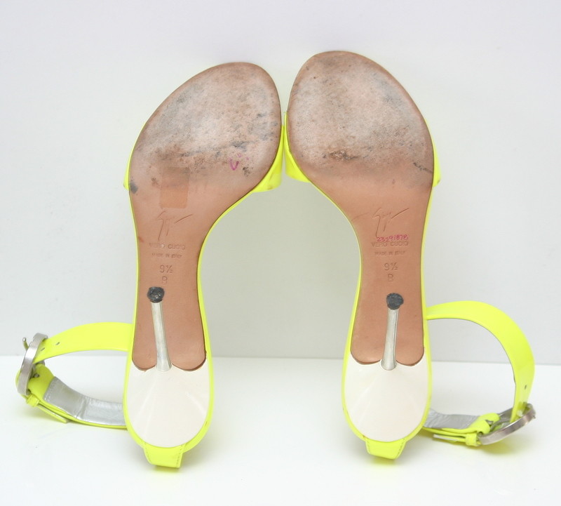 Giuseppe Zanotti Neon Ankle Ankle Ankle Strap Heels Sandals Leather shoes Size -9.1 2B 2d1c7c Giuseppe Zanotti Neon Ankle Ankle Ankle Strap Heels Sandals Leather shoes Size -9.1 2B 2d1c7c