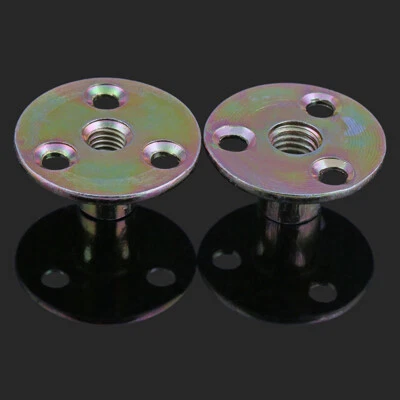 Tee Nut M6 M8 Brad Hole Carbon Steel T-Nuts Furniture Hardware Flan -Zinc Plated