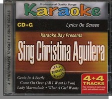 Karaoke CD G - Christina Aguilera - New 4 Song CD 