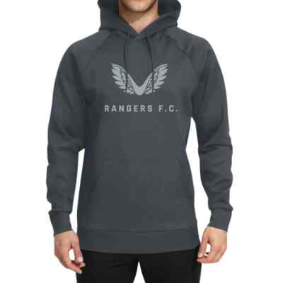 Castore RFC Irongate Rangers Men's Travel Hoody Grey Multi Sz TM1065 NEW!