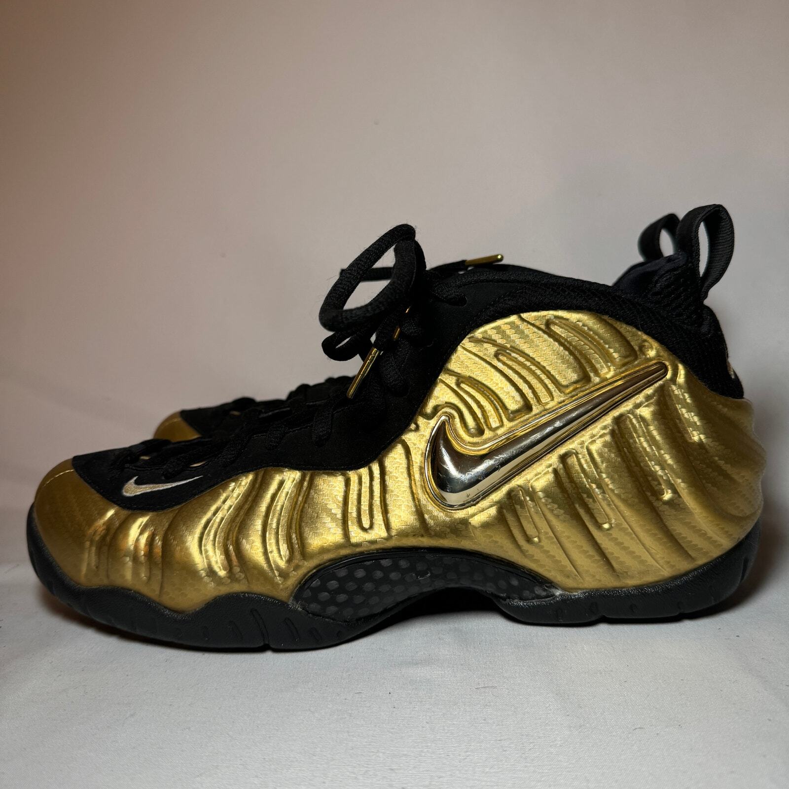 Nike Air Foamposite One Metallic Gold Men's Shoes - Size 9.5 - 314996 700