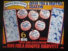 1935 Original Movie Poster ASSOCIATED BRITISH PICTURES - 6 Movies - 22" x 17"