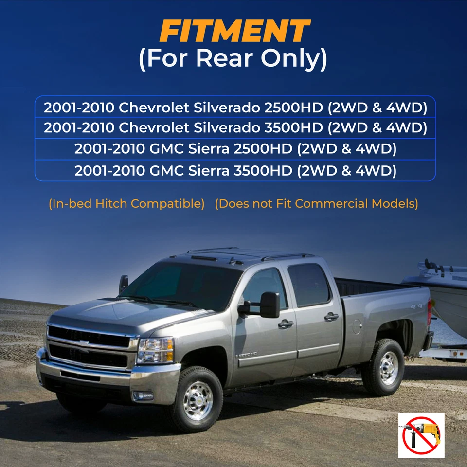 Air Bag Suspension Kit for 2001-2010 Chevrolet Chevy Silverado 2500HD 3500HD Foto 3 de 4