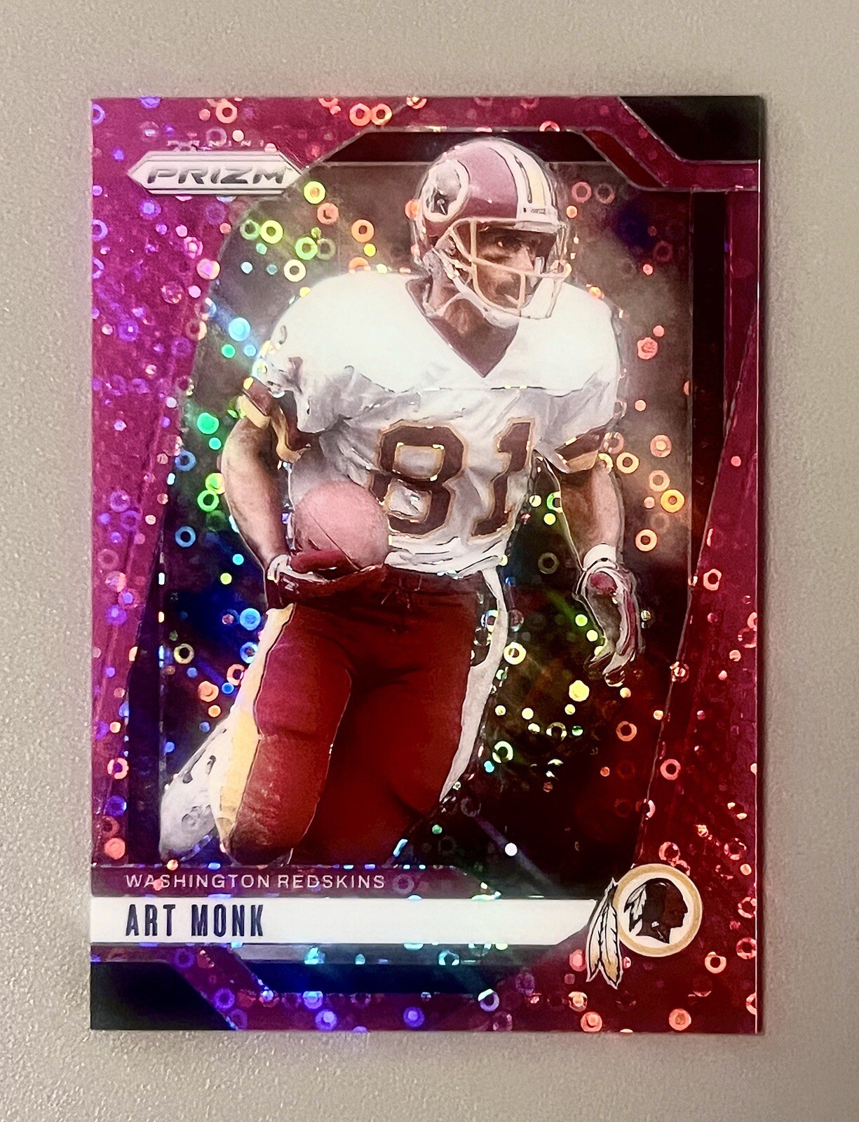 2024 Panini Prizm No Huddle ART MONK Pink Disco Prizm /25 Redskins HOF🔥