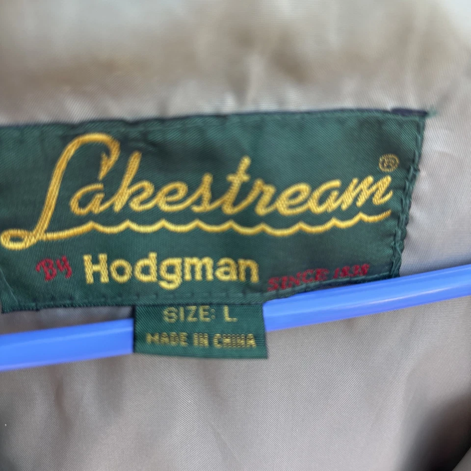 Chaqueta de Caza de Pesca Hodgman Lakestream Grande Verde Abrigo de Lluvia con Capucha De Colección Foto 2 de 4