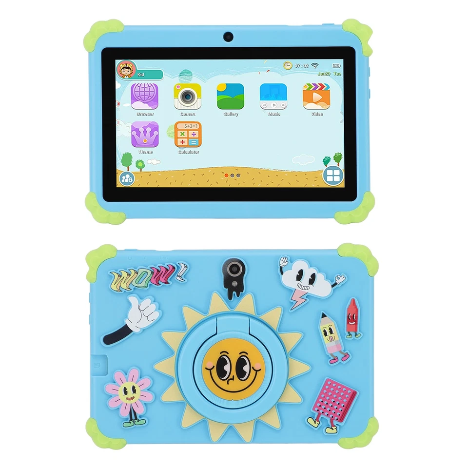 7in Tablet With Protective Case Stand 1GB 16GB 1024x600 HD Touch Screen Tablet - Bild 2 von 4