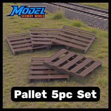 Pallets 5pk - G Scale 1:24 - Brown