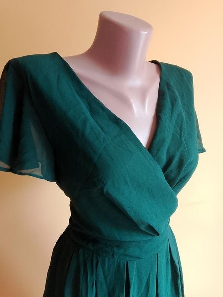 Women & Other Stories Dress Green Polyester 42 /