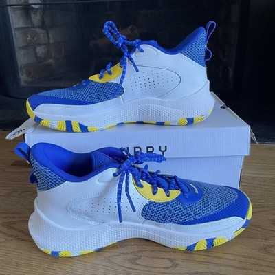 Under Armour Curry 3Z 24 Basketball Shoes Men Sz 10.5 Blue White