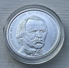 2019 Andrew Johnson Silver Shield 1oz BU w/COA #309/936 Presidents Series 102.62 per troy oz