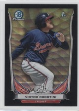 2014 Bowman Chrome Prospects Black Wave Refractor Victor Caratini #BCP90 9y7