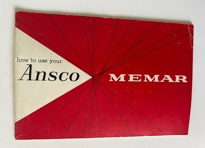 Ansco Memar Camera Instruction Manual