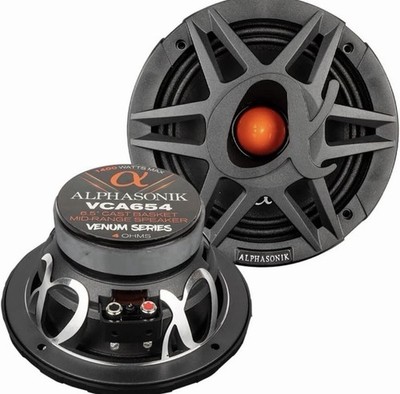 Alphasonik 1 Pair of VCA654 VENUM PRO Series 6.5'' 1400 Watts Max 350 Watts RMS