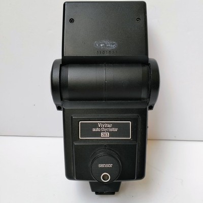 Vivitar 283 Auto Thyristor Electronic Flash Shoe Mount Tilt Vintage TESTED WORKS