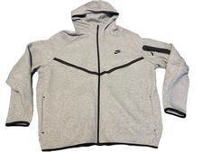 Men  s Nike Tech Fleece Windrunner Full Zip Hoodie Gray 2XL XXL HV0949-063