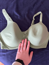 Ambrielle Everyday Full Coverage 40D Green Adjustable Strap Bra