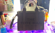 Marc Jacobs The Tote Bag Mini Cement Tote w/ Detachable Crossbody Strap
