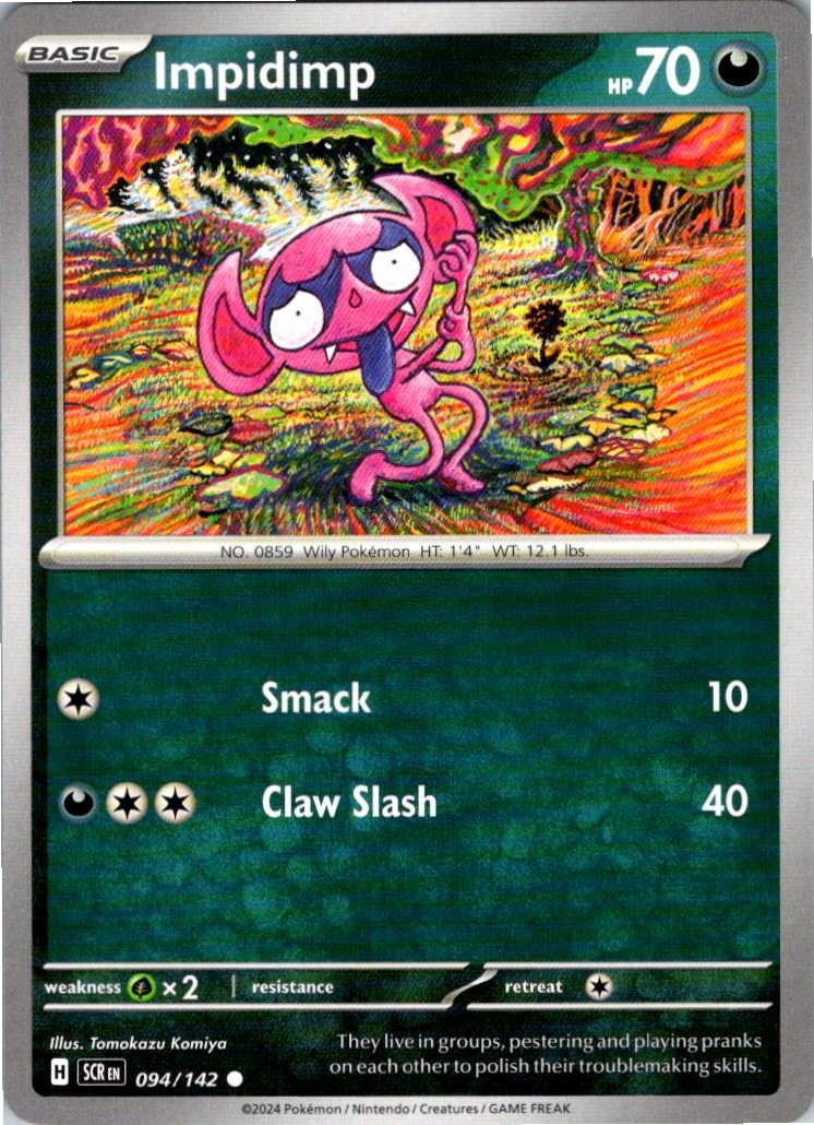 Impidimp 94/142 C Stellar Crown Pokemon NM