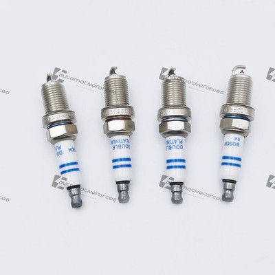4× Double Platinum Spark Plugs 06H905601A Set FR5KPP332S for VW AUDI