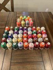 NEW Lot of 56 Coats Clark Embroidery Machine Thread - 45 Rayon/11 Polyester