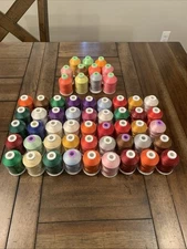 NEW Lot of 56 Coats & Clark Embroidery Machine Thread - 45 Rayon/11 Polyester