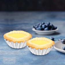 6 Pcs Stainless Steel Tart Mold Chrysanthemum Shape Tartlet Baking Cups