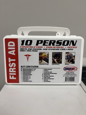 #ad First Aid Kit 10 Person OSHA ANSI Compliant Emergency $14.50