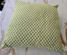 M&S Marks And Spencers Cushion Square Beautiful Green Spot Spotty