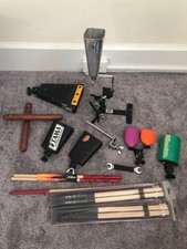 Latin Percussion Lot 13-Piece Zildjian Vic Firth Sticks