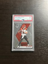 JOE BURROW 2020 Panini Mosaic Rookie RC Card #201 (Base) Graded PSA 9 Mint. rookie card picture