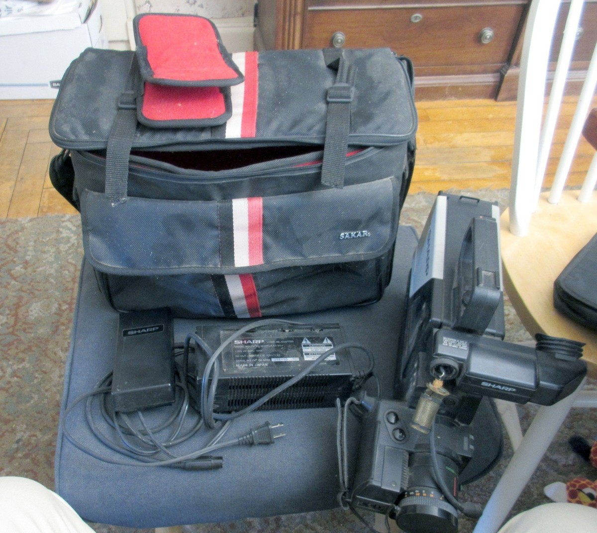 Vintage SHARP VHS Camcorder Model VC-C20U With Battery, Charger