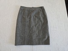 Dressbarn Vtg Herringbone Wool Blend Pencil Skirt Womans Sz 12 Minimalist Office