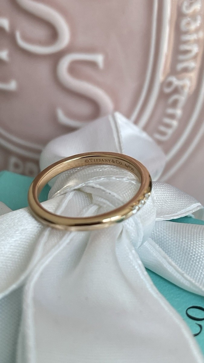 Tiffany フォーエバーダイヤモンド7Pリング⭐︎ローズゴールド Tiffany Forever Band Ring in Rose Gold with a Half-circle of