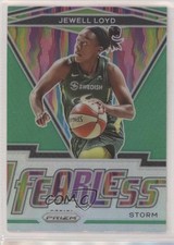 2021 Panini Prizm WNBA Fearless Green Prizm Jewell Loyd #17 qf6