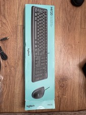 Logitech USB Wired Keyboard and Mouse Set PC Computer Accessories